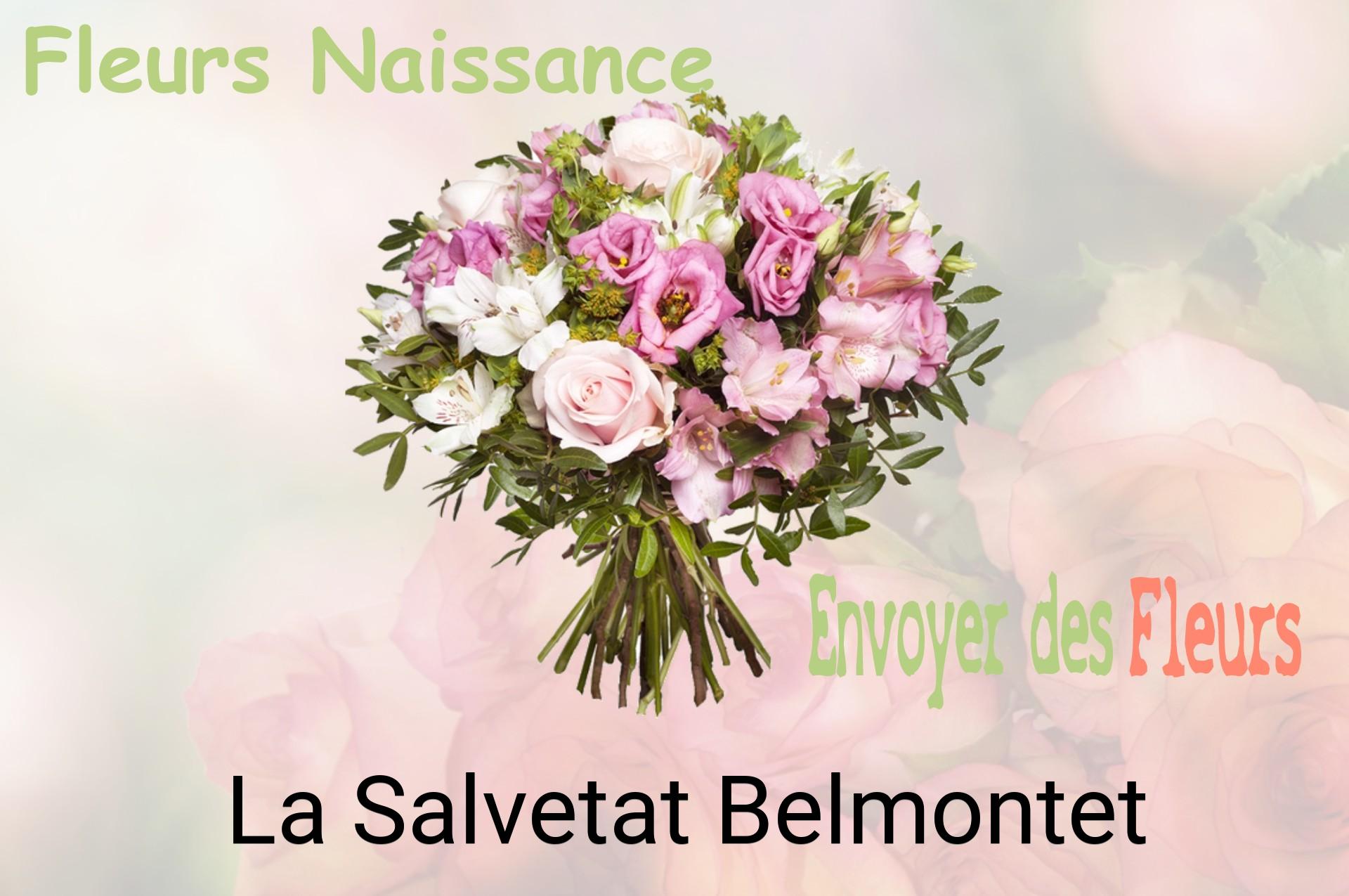 Bouquet de fleurs de naissance livré à La Salvetat-Belmontet